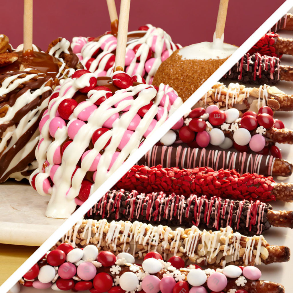Enter for a chance to win gooey caramel apples and pretzel rods