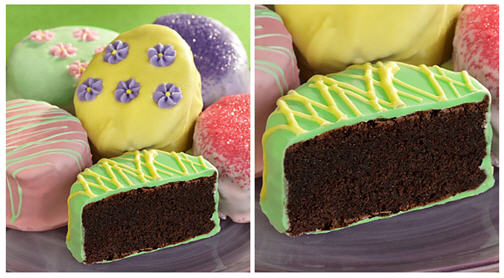 Rich Easter Egg-Shaped Mini Brownie Cakes