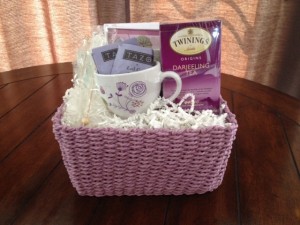Thoughts of You Stationery & Tea Gift Basket