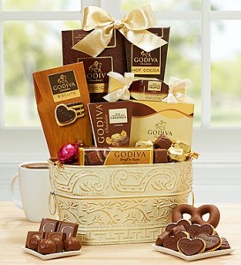 Spring Godiva Chocolates Basket