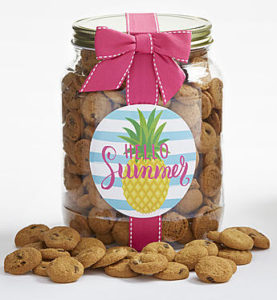 Keep a large or medium size jar of chocolate chip cookies on hand this summer for a beach day.