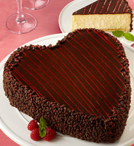Win the luscious heart shaped cheesecake for Valentine's Day in the 1800Baskets.com Valentines Sweepstakes.