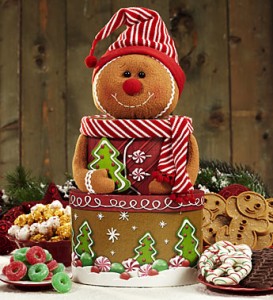 Gingerbread Man Holiday Sweets Tower