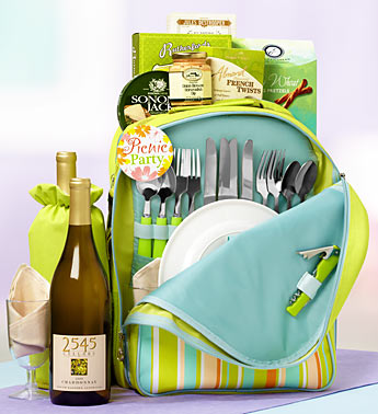 wine picnic gift basket graduation gift