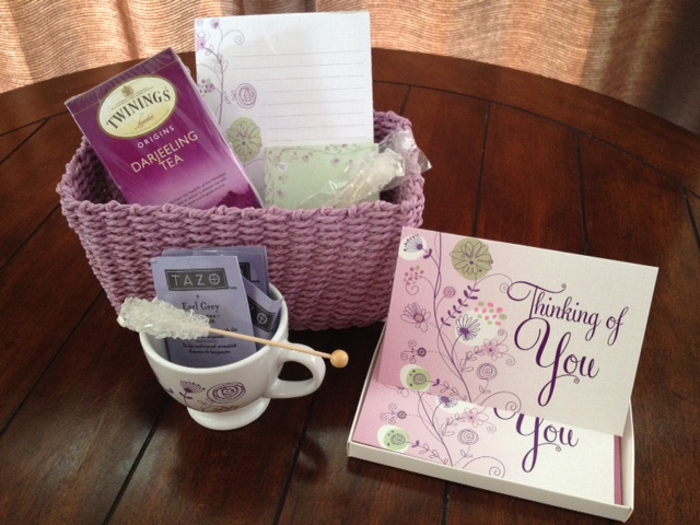 Thoughts of You Stationery & Tea Gift Basket 1800Baskets