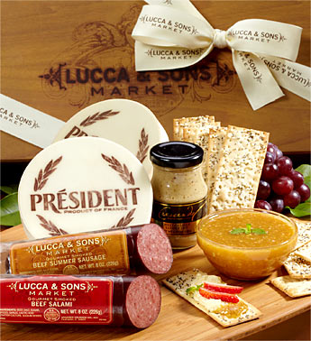 meat and cheese gift basket picnic