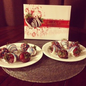 fourth of july chocolate covered strawberries