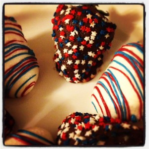 fourth of july chocolate covered strawberries