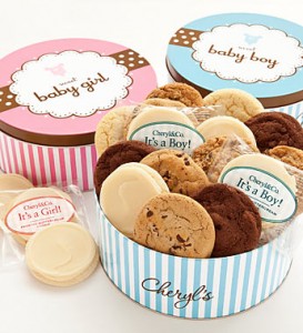 Sweet New Baby Boy Gourmet Cookie Tin