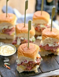 St. Patrick's Day Slow Cooked Corned Beef and Cabbage Sliders