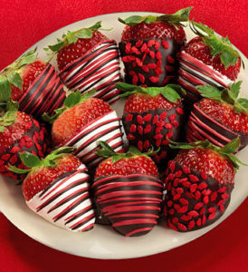 chocolate dipped strawberries make a super cute gift.